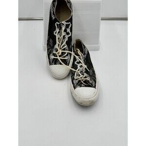 Converse All Star Women’s Gray Low Top Fabric Sneakers Size‎ 8 Snake skin style